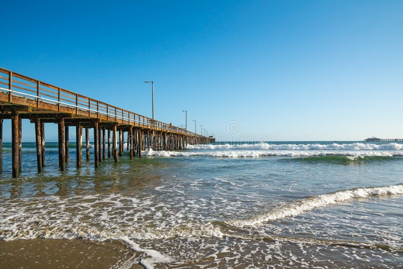 Pacific Ocean and Long Wooden Pier