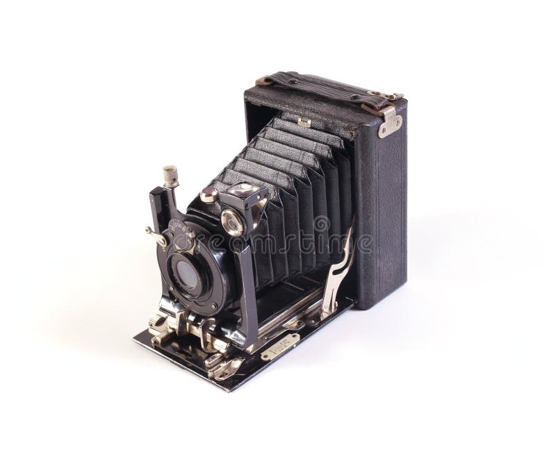 Old plate camera stock photo. Image of photographer, bellows 14770474