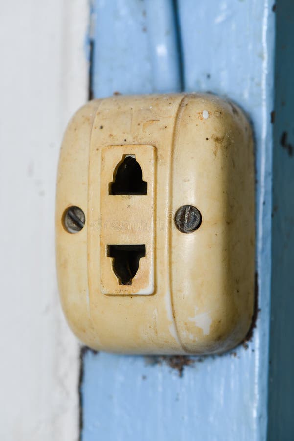 Old plug electric stock image. Image of dirty, object 40936713