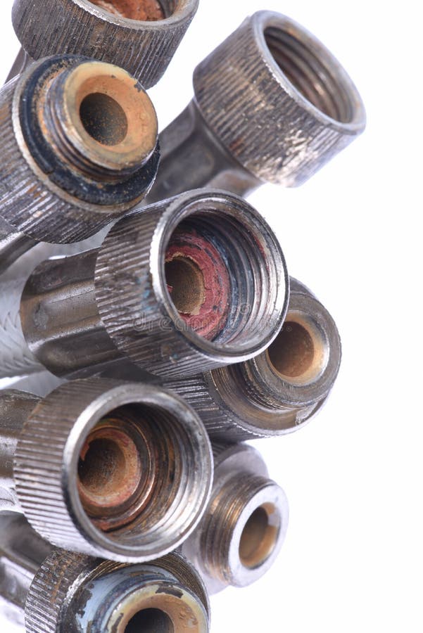 Old damaged hydraulic hose stock photo. Image of open 29263502