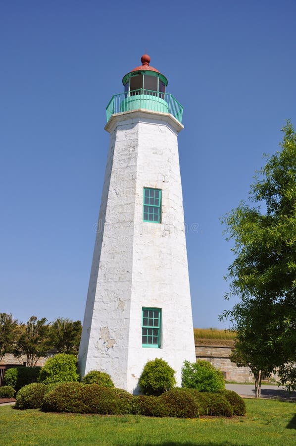 Old Point Comfort Lighthouse, VA, USA Stock Image Image of historical
