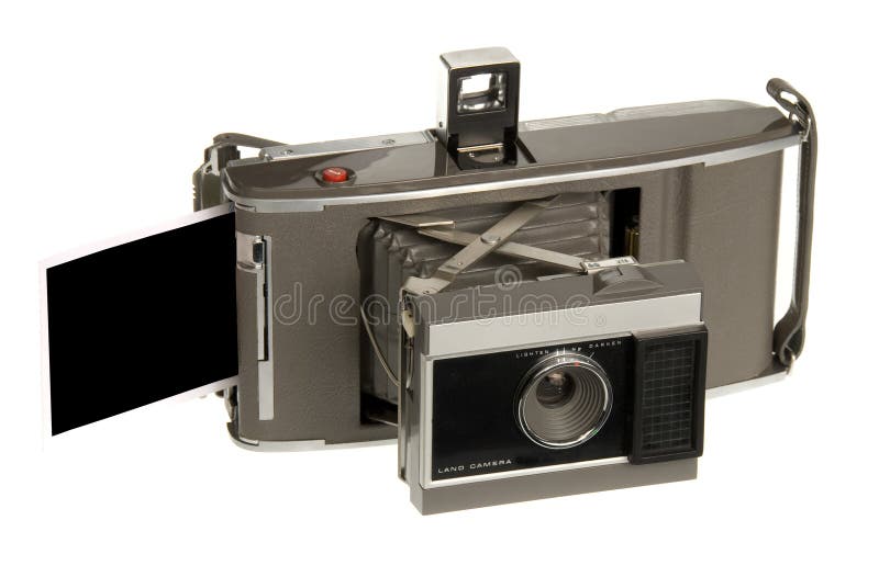 Old Polaroid camera stock image. Image of print, film 3867181