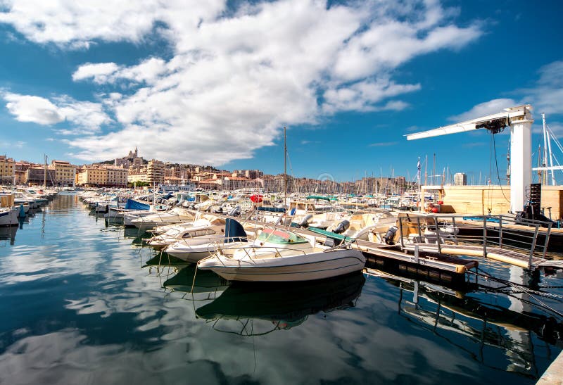 Old Port of Marseille stock photos