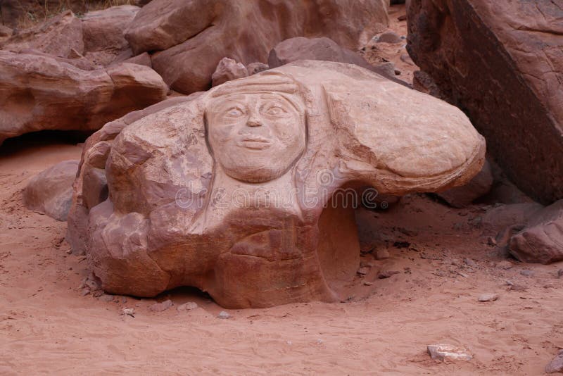 Portrait of King Abdullah 1 in Wadi Rum desert