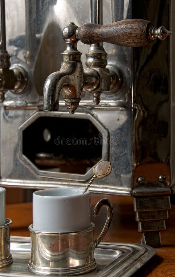 Old Portuguese Hot Coffee Machine Stock Image - Image of machine,  porcelain: 9153297