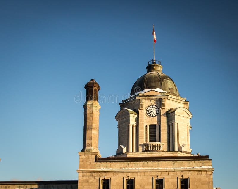 Old post office Quebec stock image