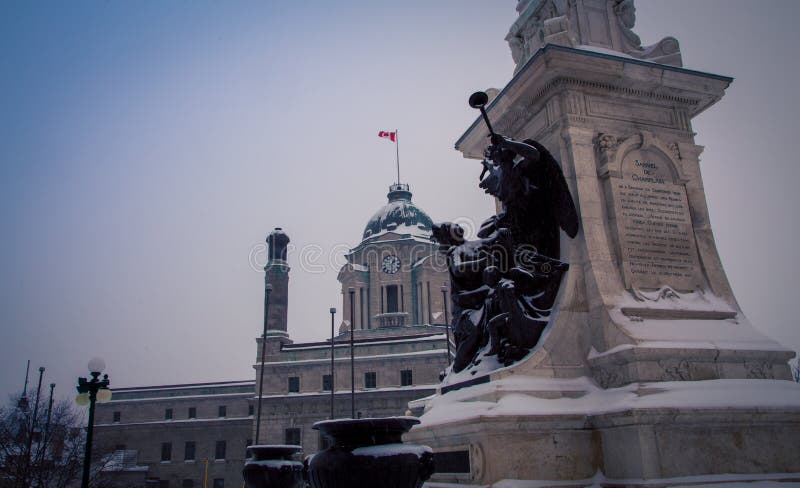 Old post office in Quebec City royalty free stock image