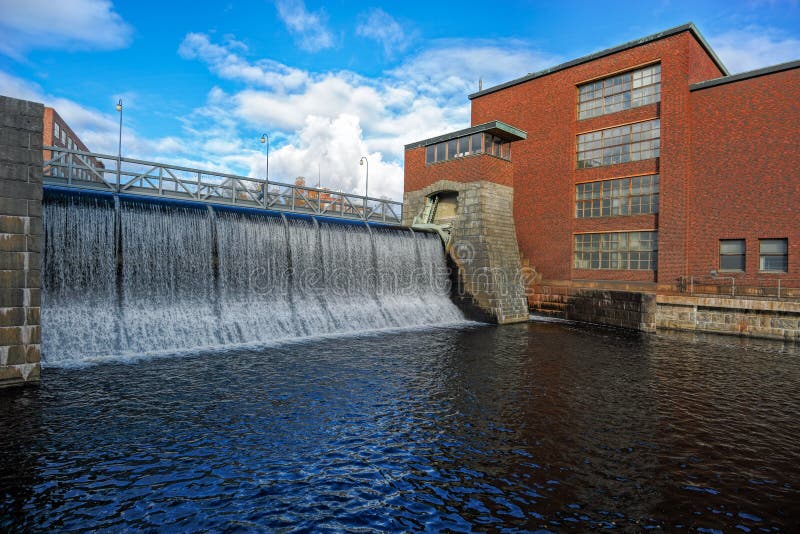 Old power plant water dam