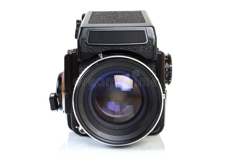 Old professional medium format camera.