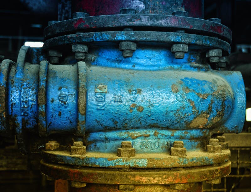 Old pump used in the metal industry in the 60's. Istoric stock images, royalty-free photos and pictures