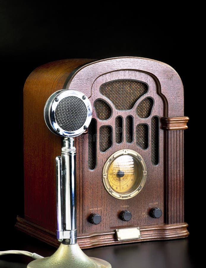 Old Radio and Microphone.