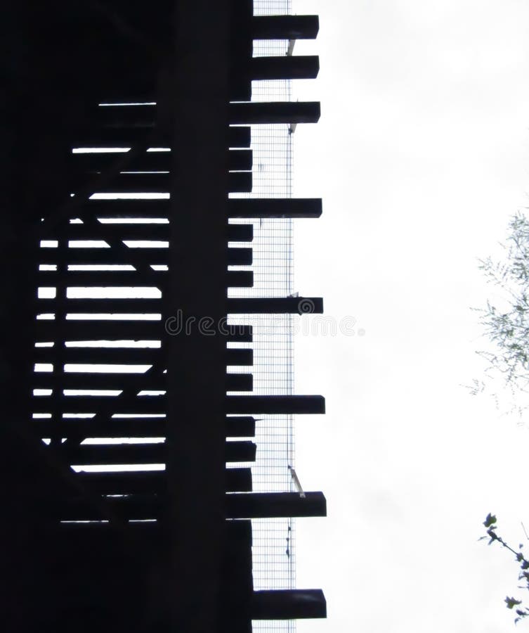 Old Railroad Bridge Silhouette, Atlanta, Georgia. royalty free stock photography Old Railroad Bridge Silhouette, Atlanta, Georgia. royalty free stock photography