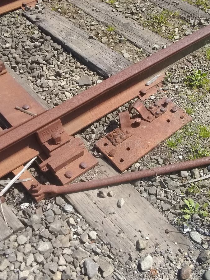 Old Railroad Tracks stock photo. Image of wall, vehicle 181408718