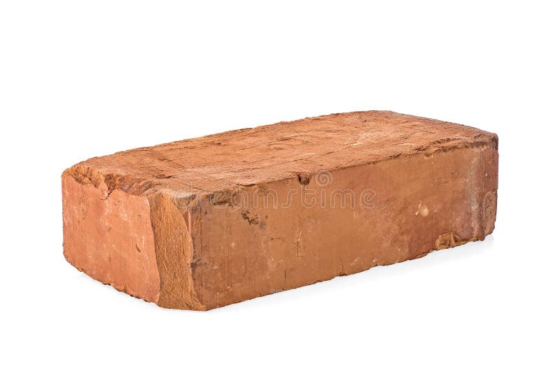 Old Red Brick Isolated on White Background Stock Photo Image of ceramic, solid 176453050