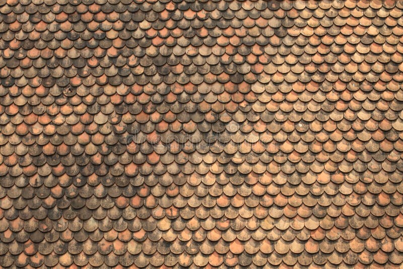 Old red brick roof tiles stock photo. Image of home, roofer 23853434