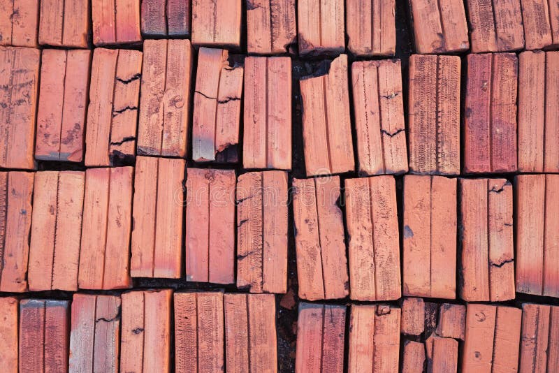 Old Red Bricks stock photo. Image of bricks, lines, layer 135017046