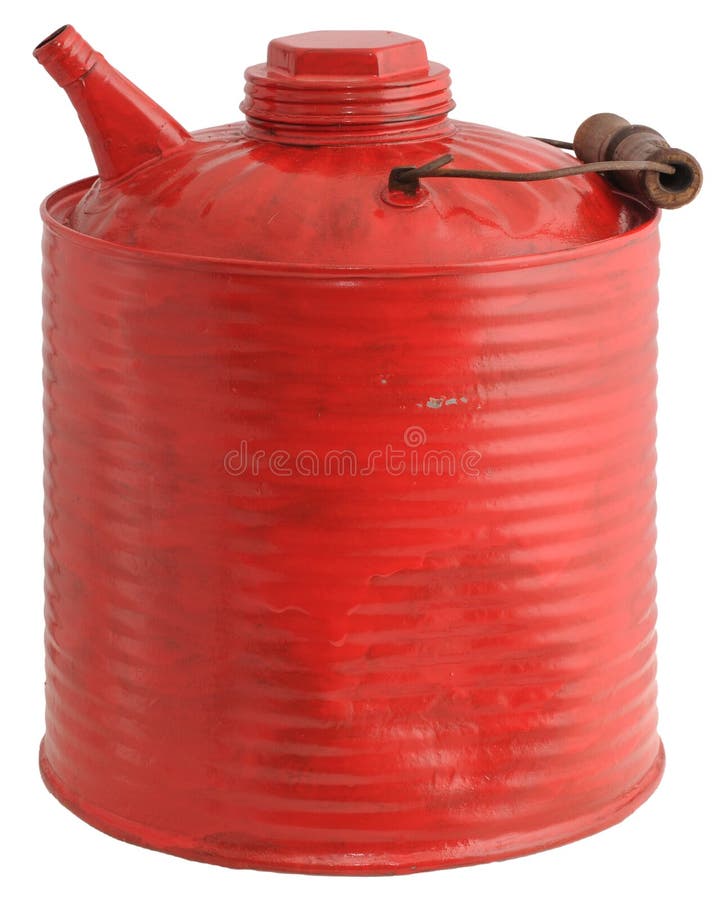 Old red gas can
