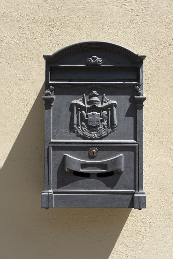 Italian Mail Box stock image. Image of post, metallic 25069507