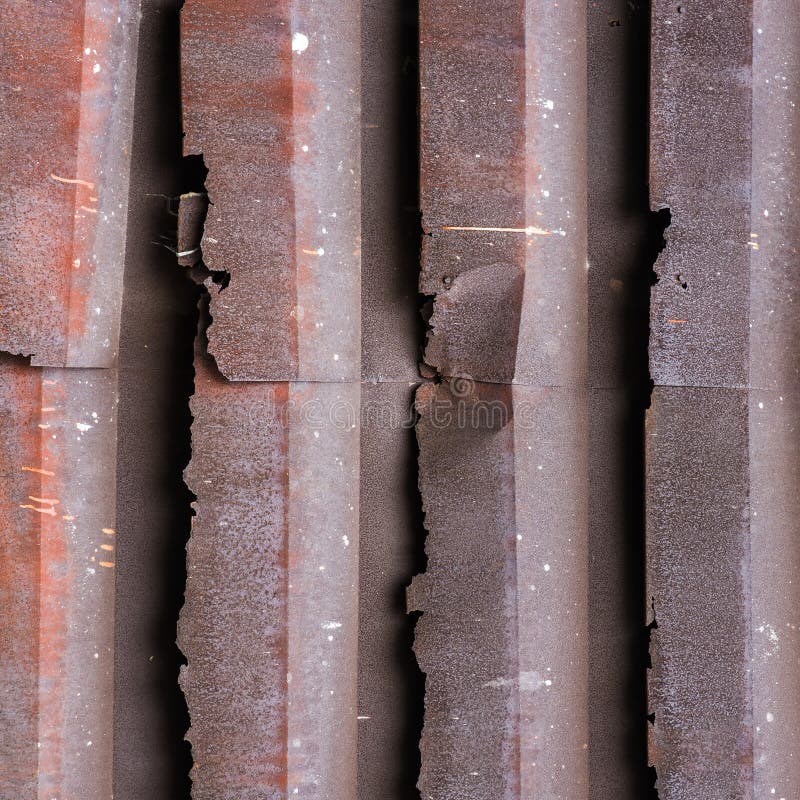 Old Red Rusted Galvanized Iron Plate Roof Stock Image Image of metal