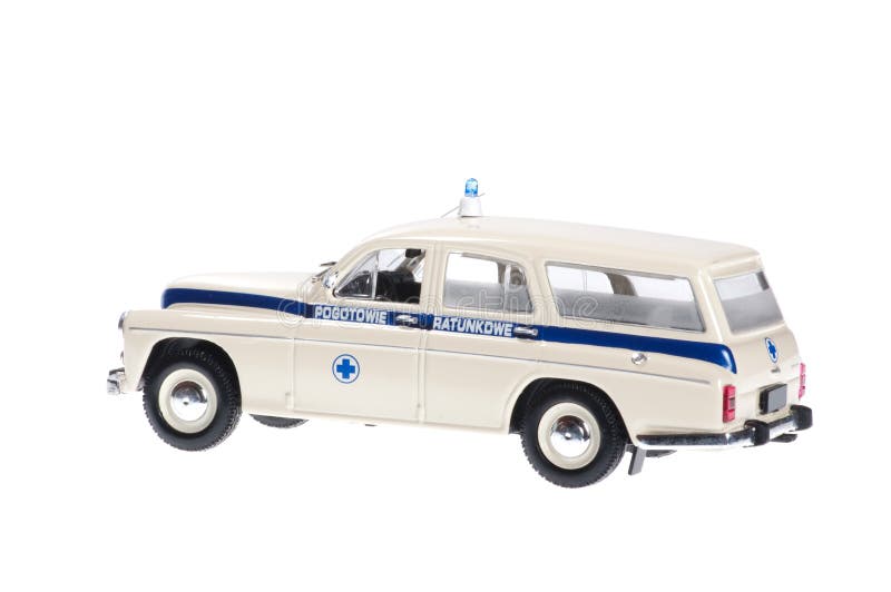 Old retro ambulance.