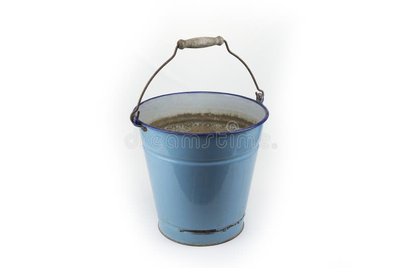 White Enamel Water Bucket