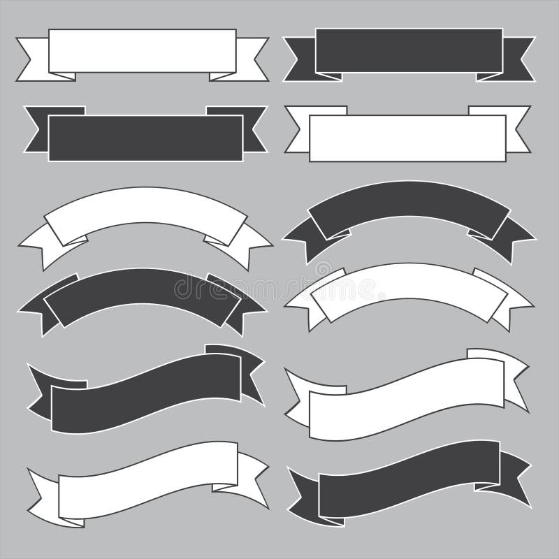 black banner clipart