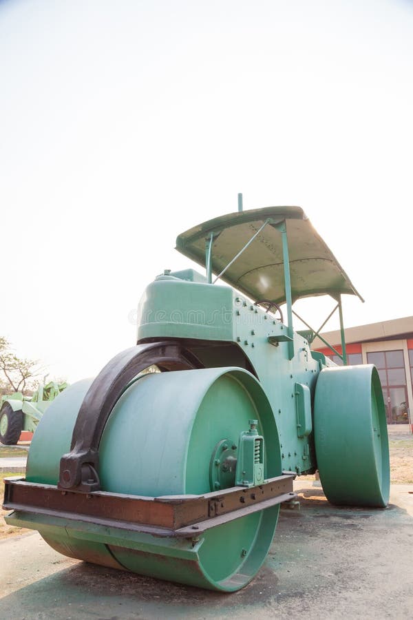 Old Road roller stock photo. Image of vintage, industry 87676262