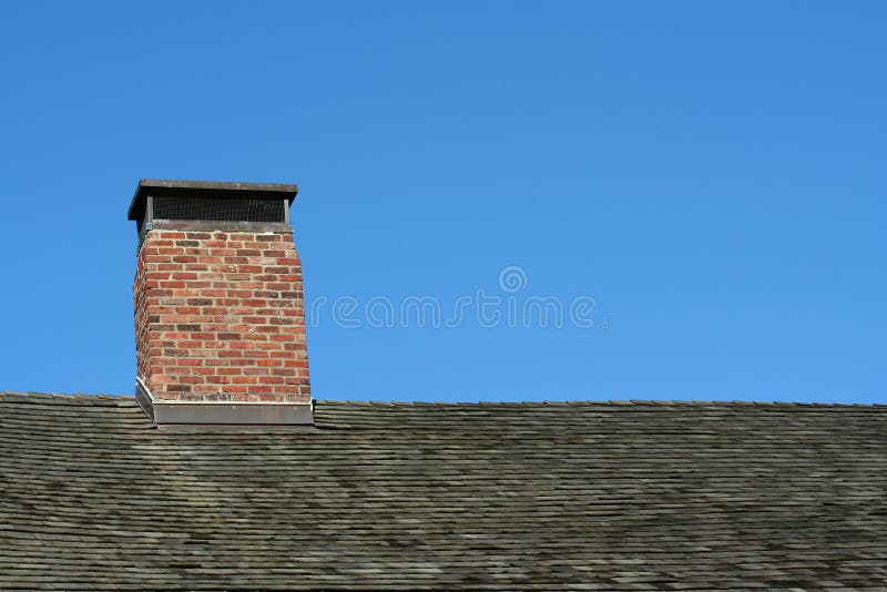 Old roof and chimney