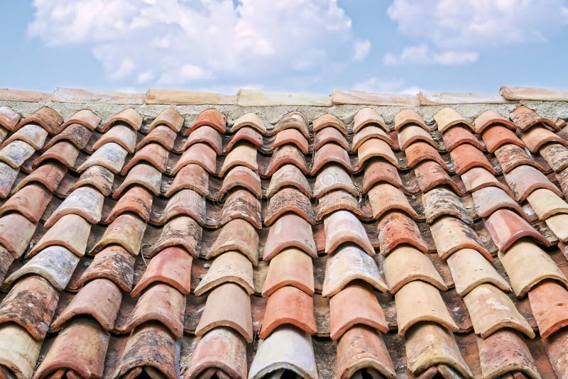 Old roof tiles stock images Old roof tiles stock images