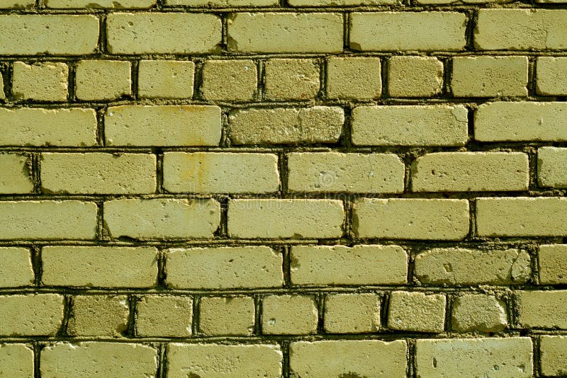 Old Rough Yellow Color Brick Wall Pattern. Stock Image Image of rough, cement 101465865
