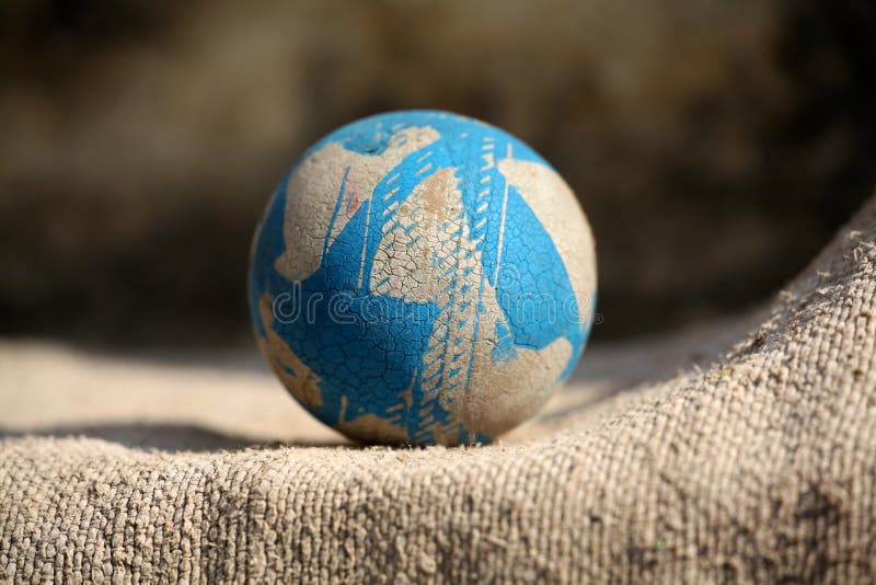 Old rubber ball