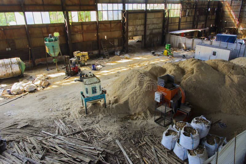 The Abandoned and Ruined Storage Room for Vegetables. Stock Image