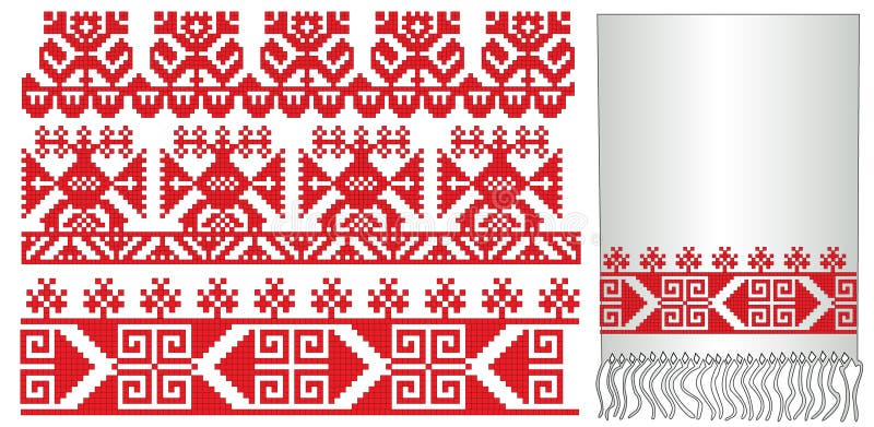 Old russian ukrainian embroider pattern stock illustration Old russian ukrainian embroider pattern stock illustration