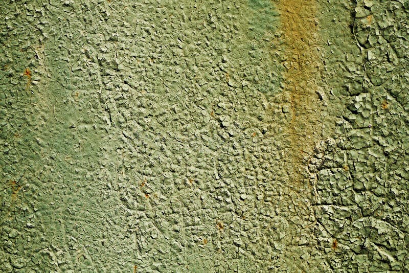 Old Rust Eroded Green Metal Sheet Decay Crumpled Iron Background Stock