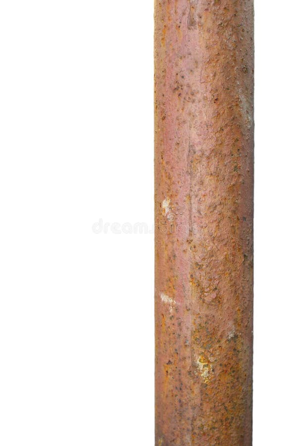 Rusted bar over white stock image. Image of dirty, faded 29888125