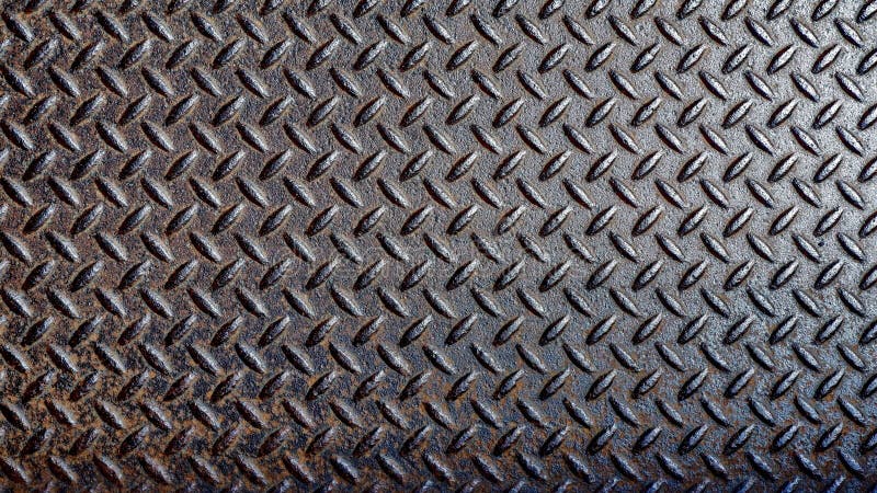 Old Rusty Anti-slip Metal Plate Stock Illustration - Illustration of