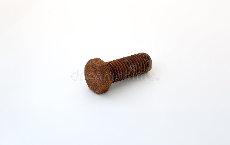 Old rusty bolt stock image. Image of life, carving, closeup 158332423