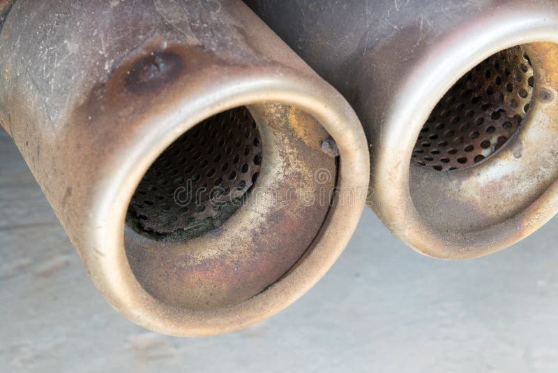 Old and Rusty Car Exhaust Pipe Stock Photo Image of muffler