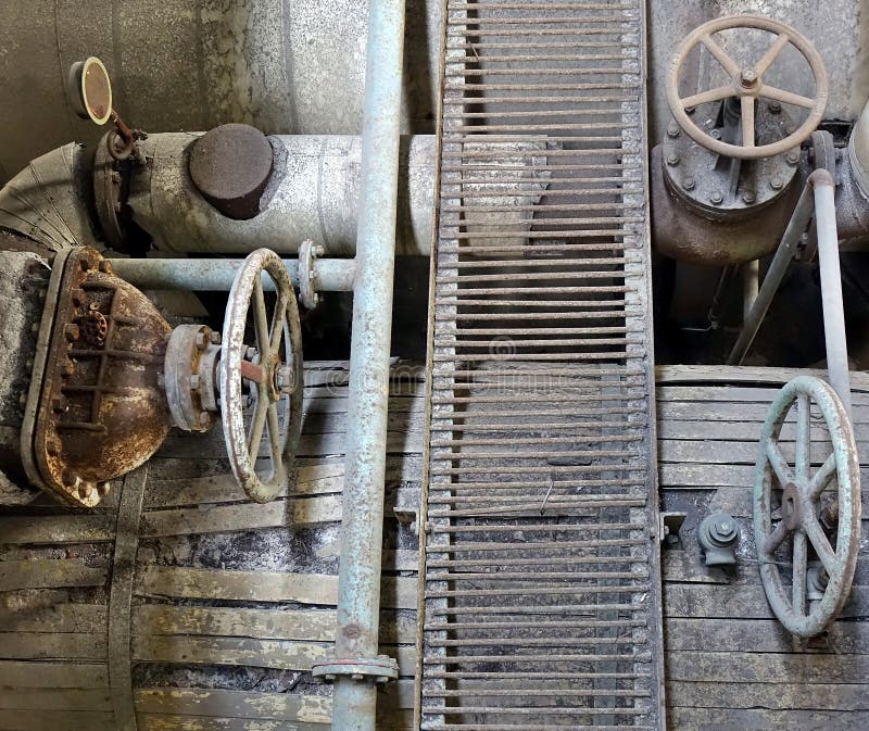 Abandoned Old Factory Equipment Stock Photo Image of decay, obsolete