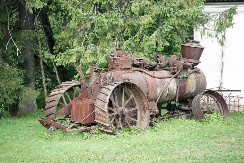 Old rusty farming tractor stock photography Old rusty farming tractor stock photography