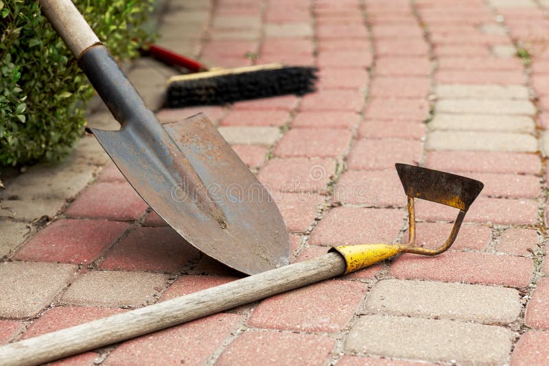 Old Garden Tools stock photo. Image of fashion, wooden - 4146080