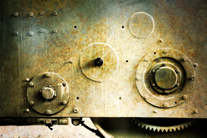 Old rusty machine tool