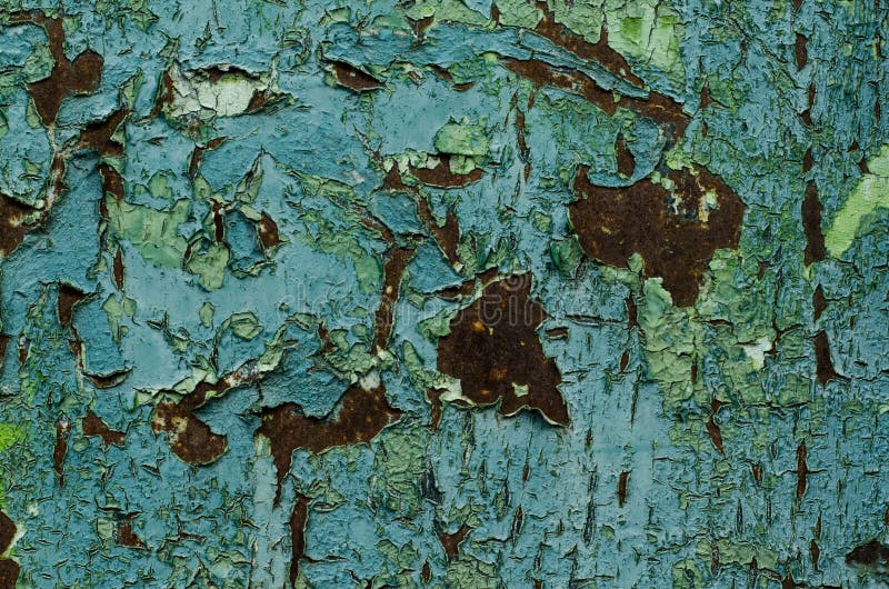 Old Rusty Metal Surface. Old Paint Falls Off the Metal. the Structure