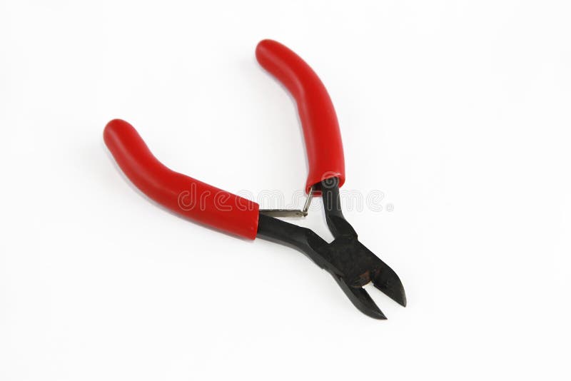 Old Rusty Pliers Tools, Metal Cutting Pliers with Red Handle Stock Image Image of gardening