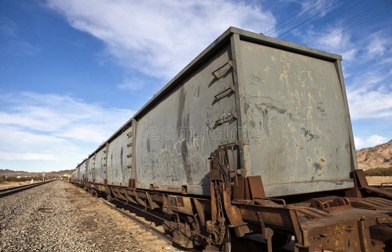 Old Rusty Railroad Box Cars