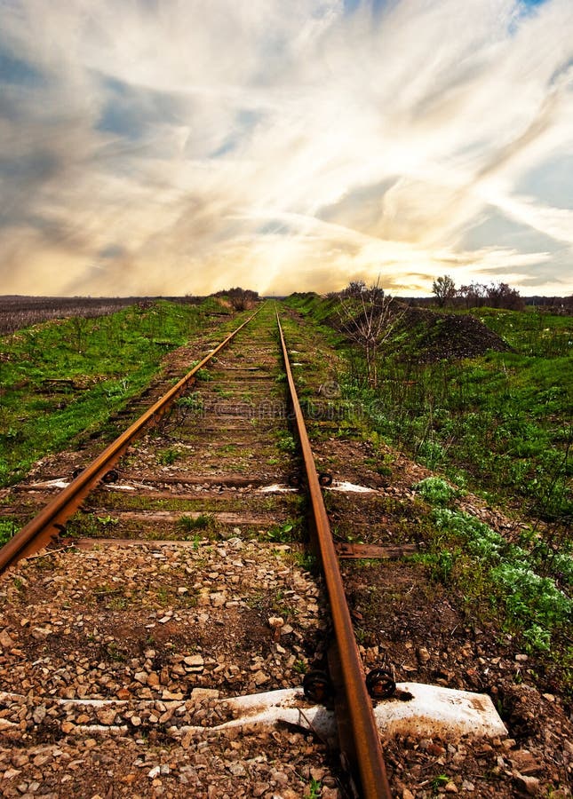 Old rusty rails