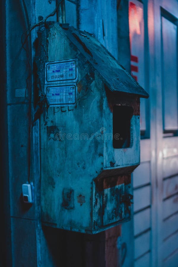 Old rusty retro metal electric box stock image Old rusty retro metal electric box stock image