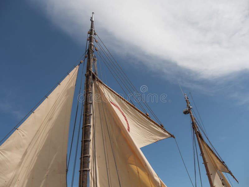 old sailboat sails