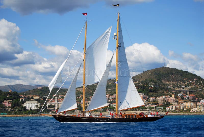 Old sailing boats in Imperia