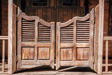 Old Western Swinging Saloon Doors Stock Photos - Free & Royalty-Free ...